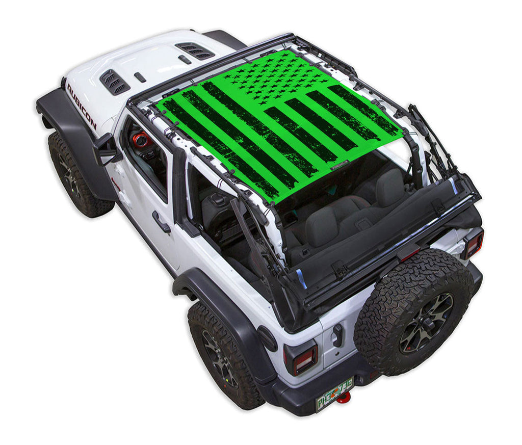 Jeep Wrangler JL 2-Door Sun Shade Stock Printed Shade Top (2018–2026)