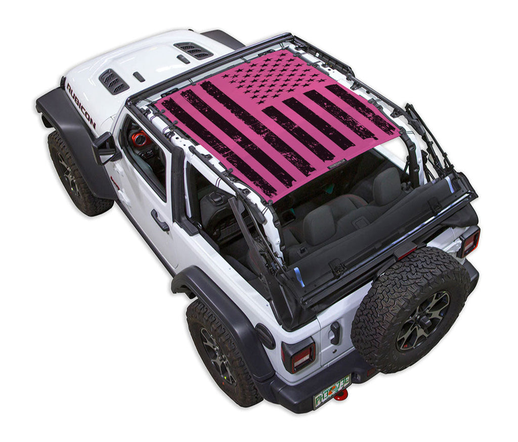 Jeep Wrangler JL 2-Door Sun Shade Stock Printed Shade Top (2018–2026)