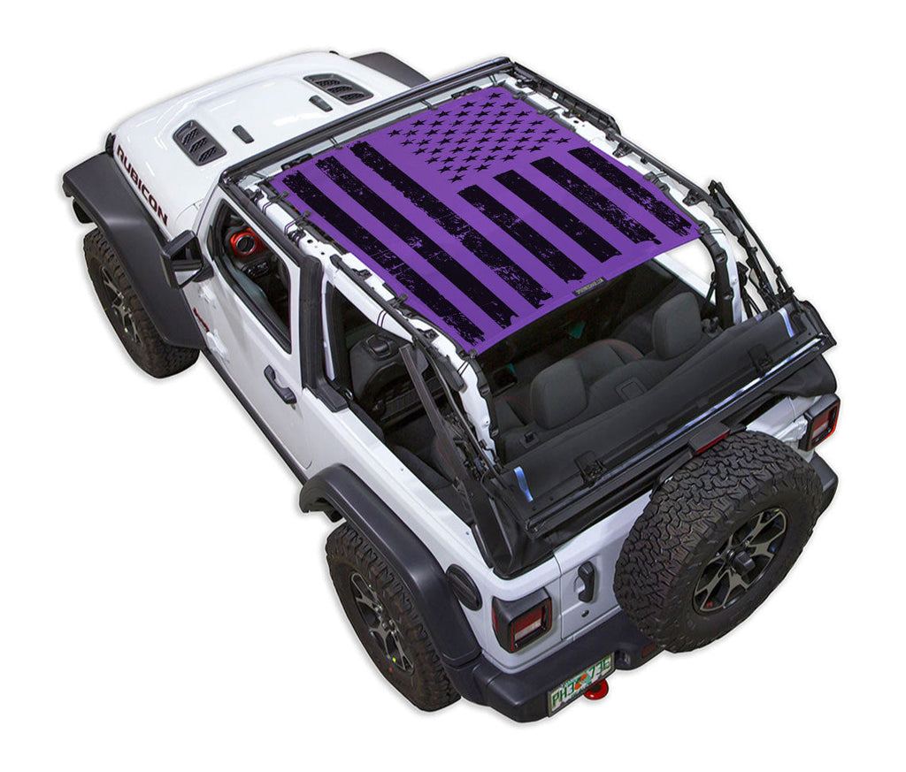 Jeep Wrangler JL 2-Door Sun Shade Stock Printed Shade Top (2018–2026)