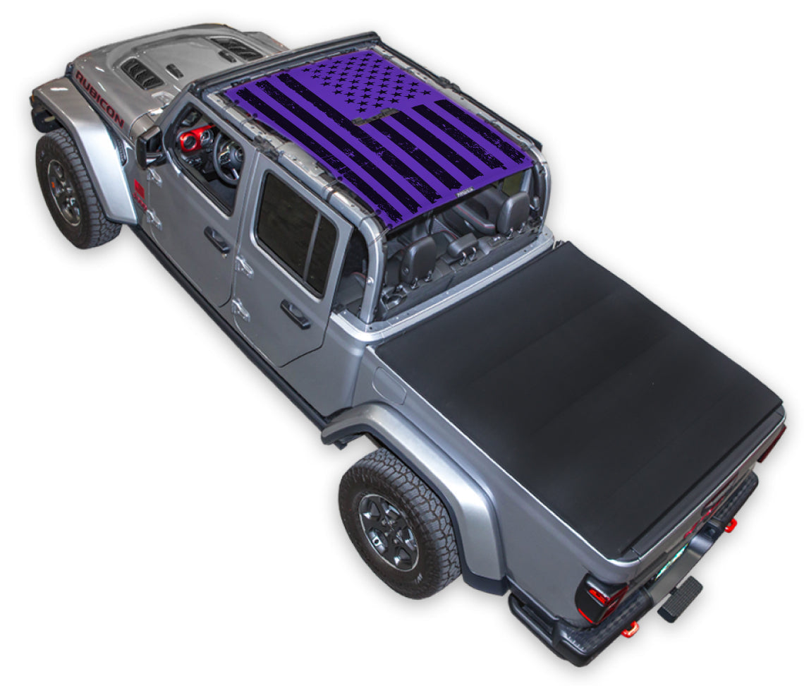 Jeep Gladiator JT Sun Shade Stock Printed Shade Top (2019–2026)