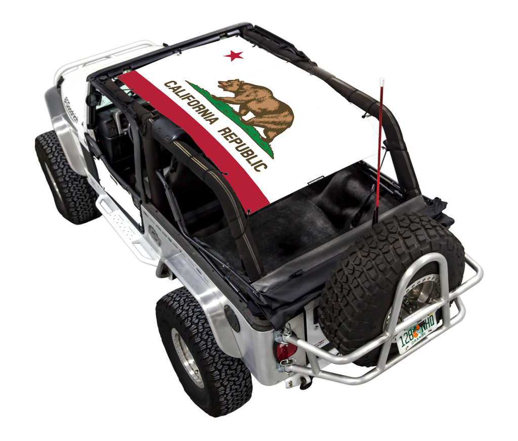 Jeep Wrangler LJ Sun Shade Stock Printed Shade Top (2004–2006)