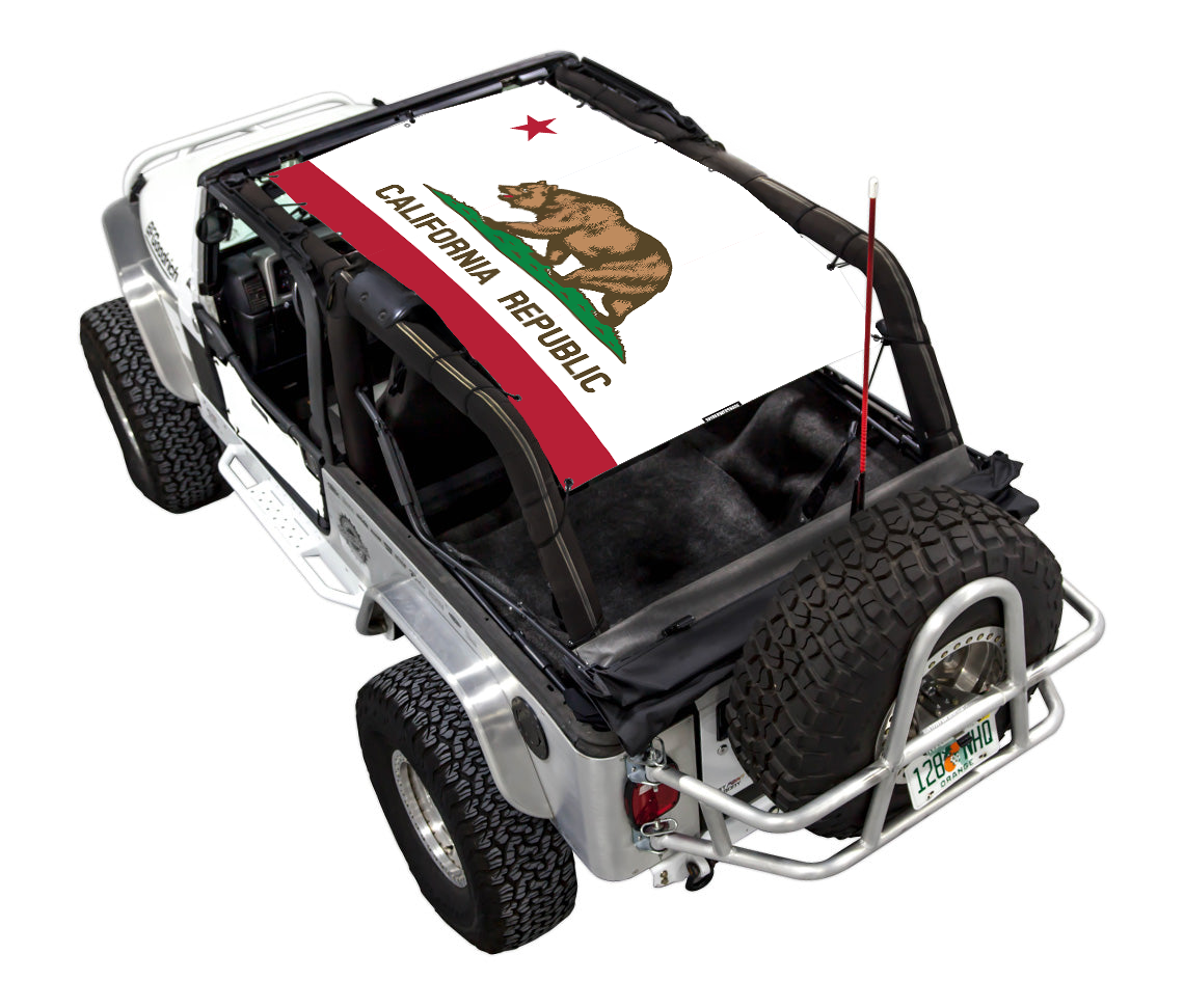 Jeep Wrangler LJ Sun Shade Stock Printed Shade Top (2004–2006)