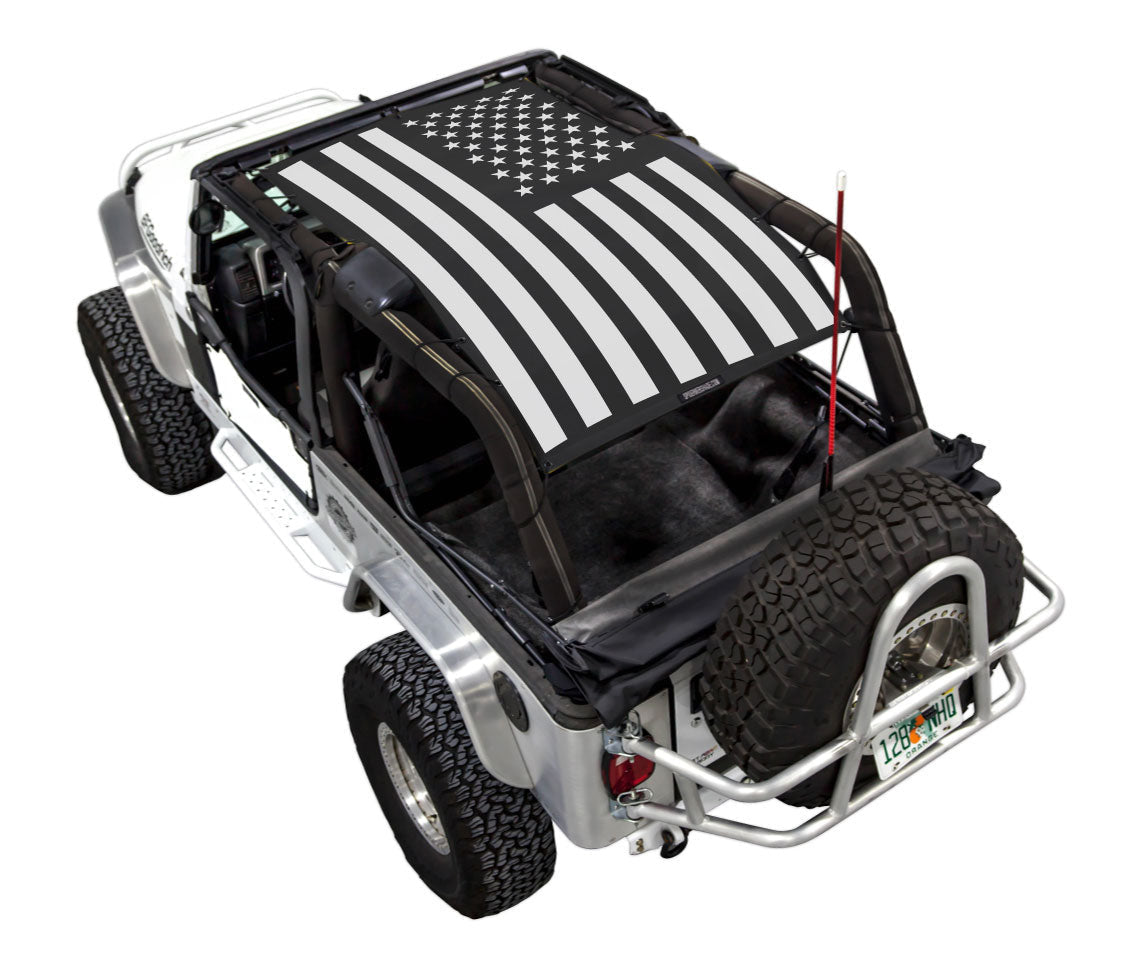 Jeep Wrangler LJ Sun Shade Stock Printed Shade Top (2004–2006)