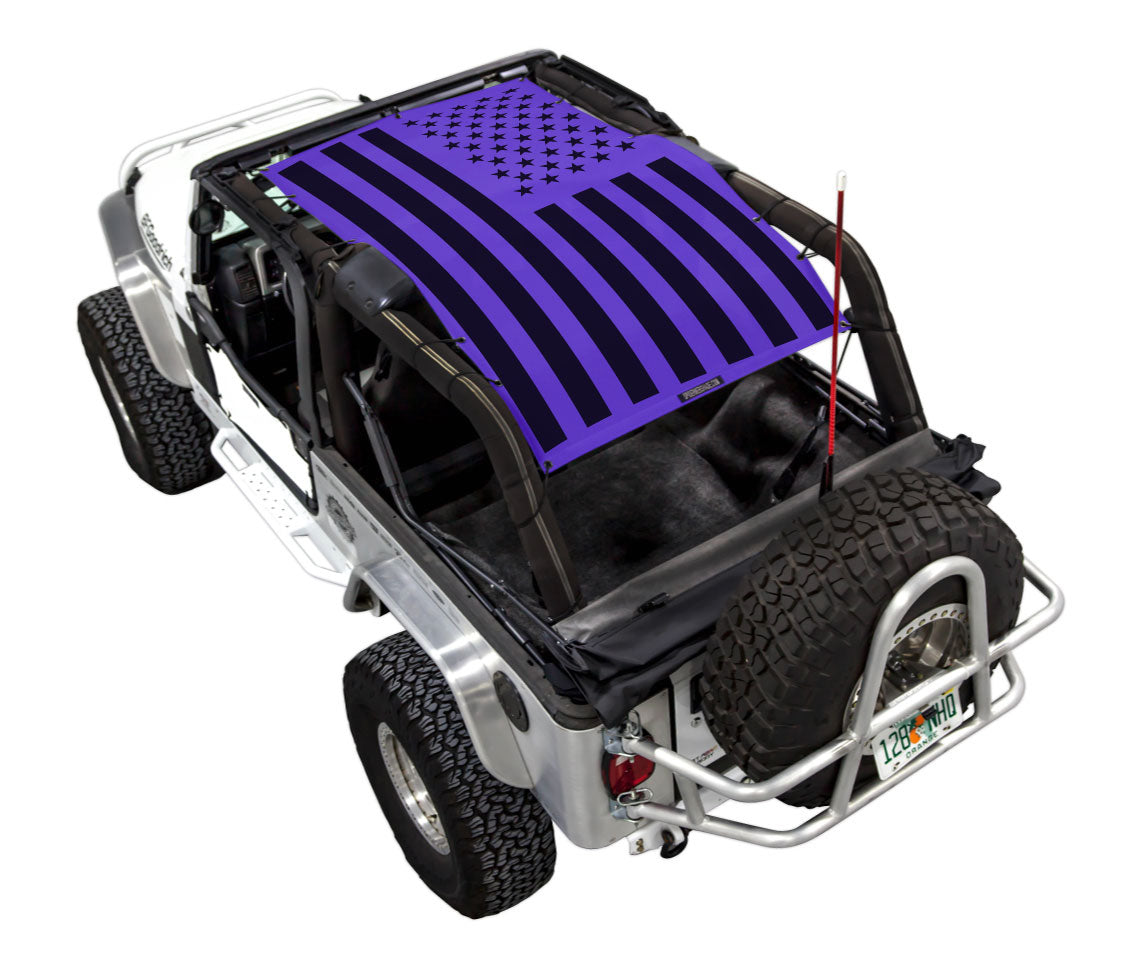 Jeep Wrangler LJ Sun Shade Stock Printed Shade Top (2004–2006)