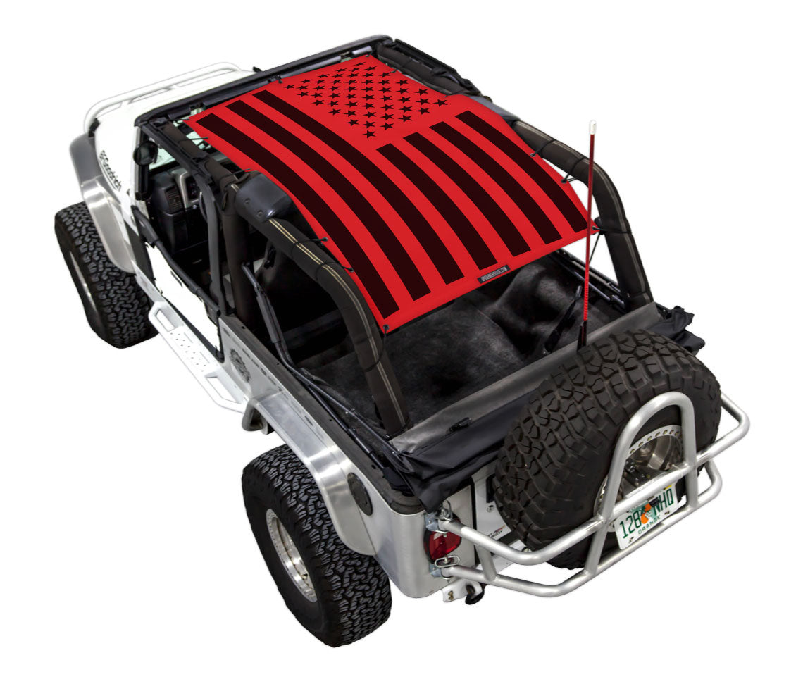 Jeep Wrangler LJ Sun Shade Stock Printed Shade Top (2004–2006)