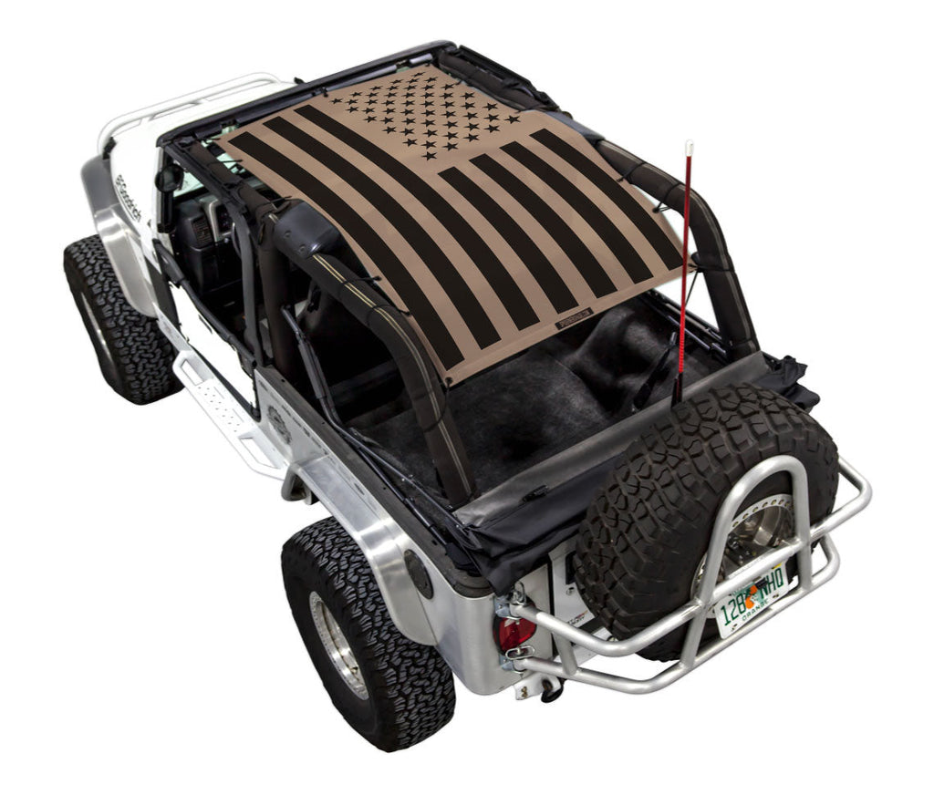 Jeep Wrangler LJ Sun Shade Stock Printed Shade Top (2004–2006)