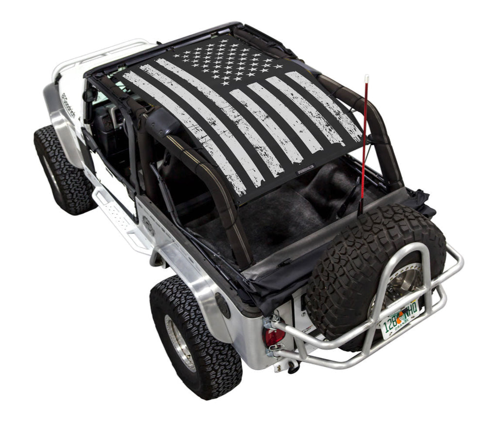 Jeep Wrangler LJ Sun Shade Stock Printed Shade Top (2004–2006)