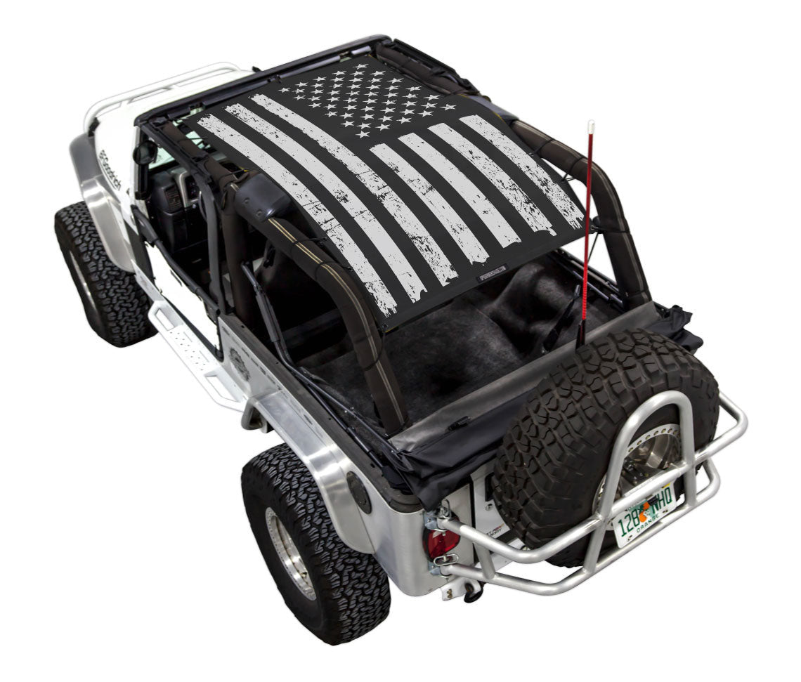 Jeep Wrangler LJ Sun Shade Stock Printed Shade Top (2004–2006)