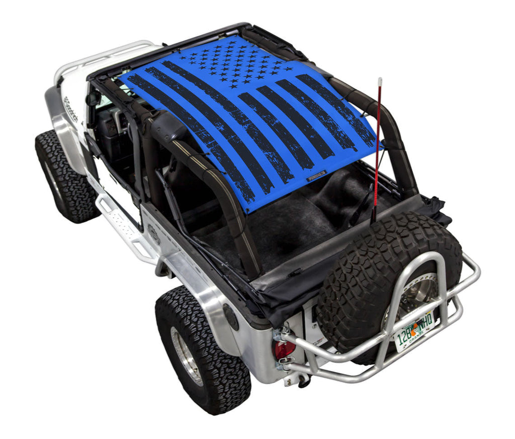 Jeep Wrangler LJ Sun Shade Stock Printed Shade Top (2004–2006)