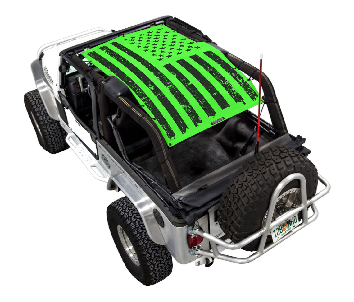 Jeep Wrangler LJ Sun Shade Stock Printed Shade Top (2004–2006)