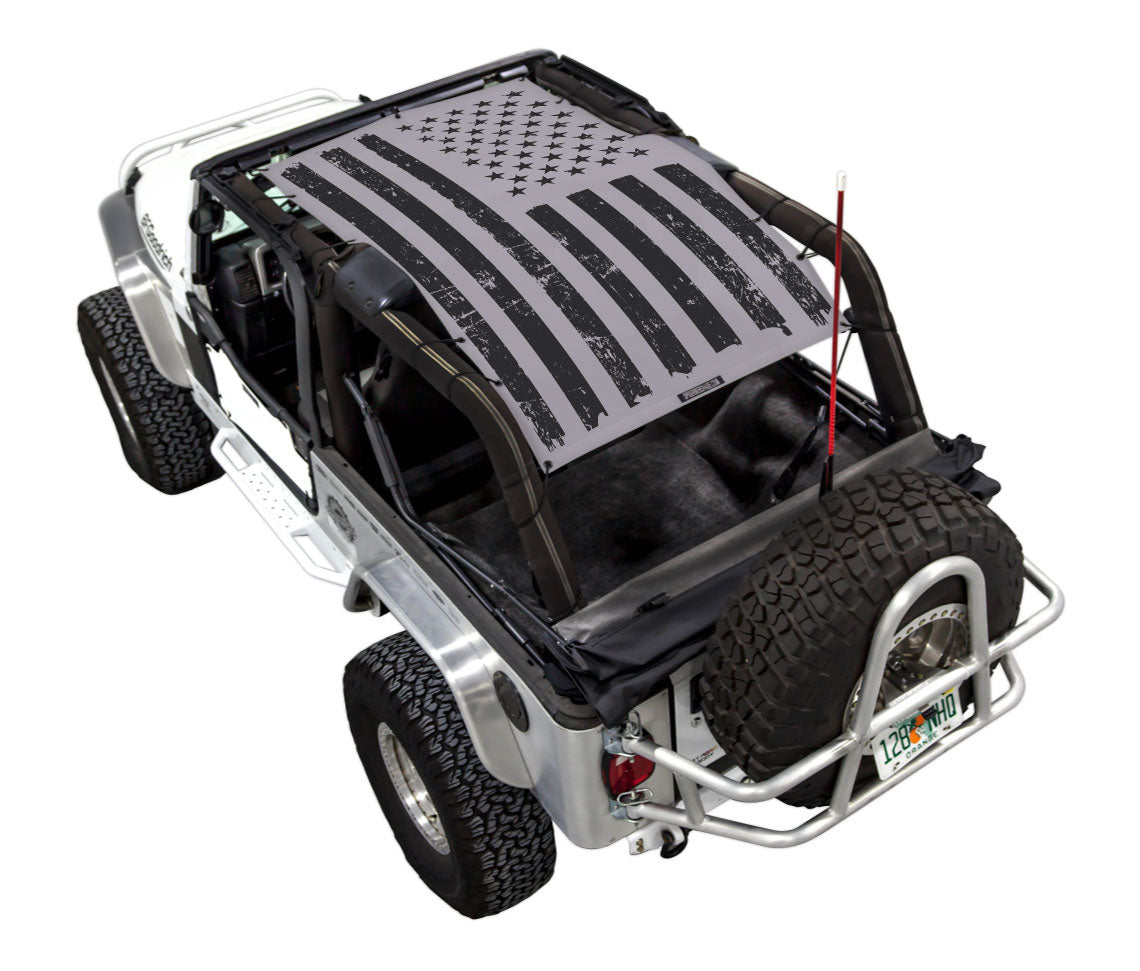 Jeep Wrangler LJ Sun Shade Stock Printed Shade Top (2004–2006)