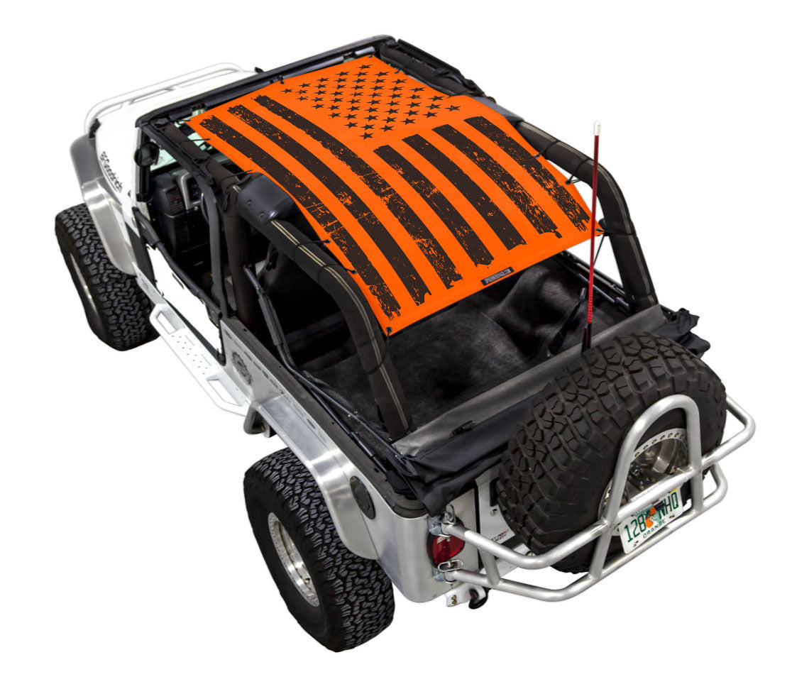 Jeep Wrangler LJ Sun Shade Stock Printed Shade Top (2004–2006)