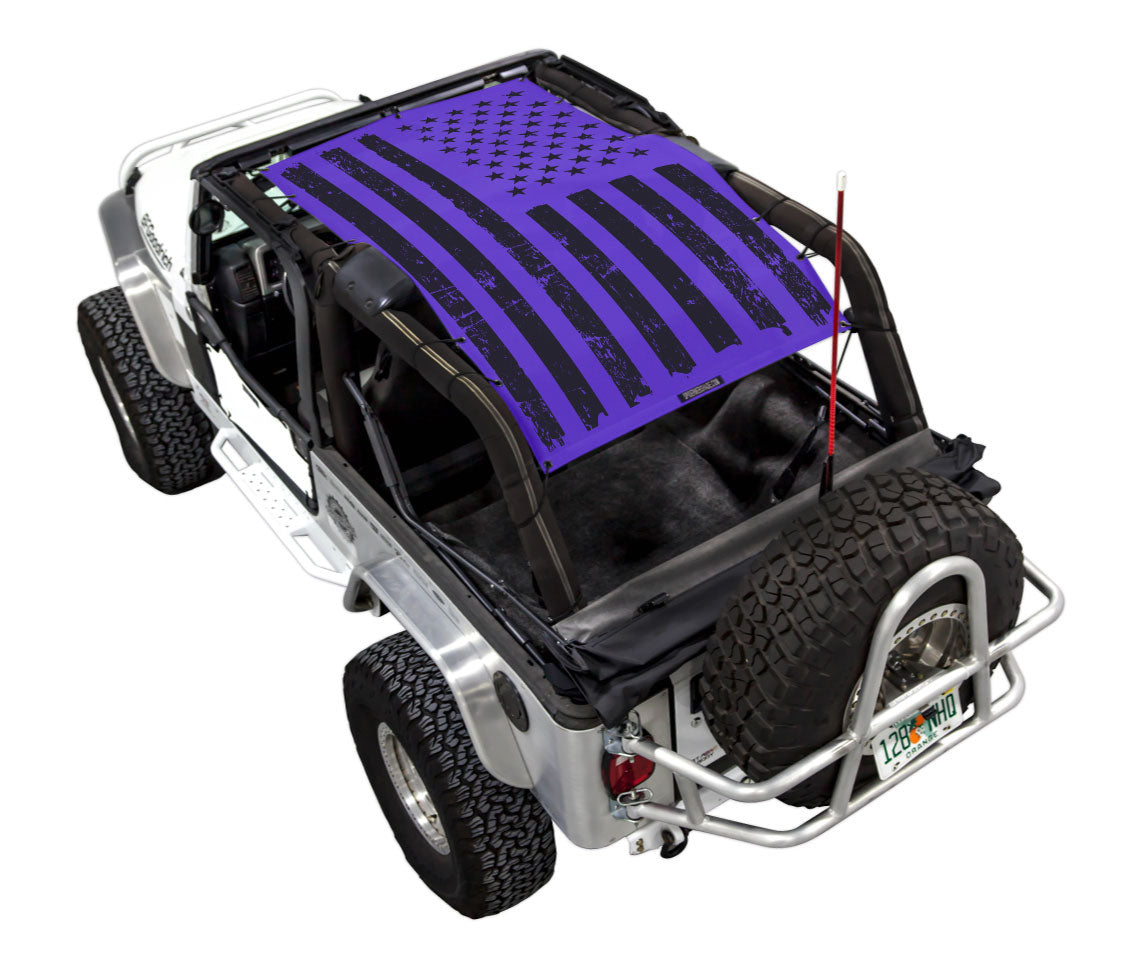 Jeep Wrangler LJ Sun Shade Stock Printed Shade Top (2004–2006)