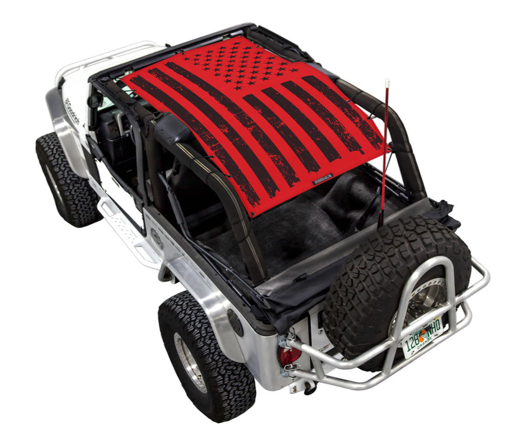 Jeep Wrangler LJ Sun Shade Stock Printed Shade Top (2004–2006)