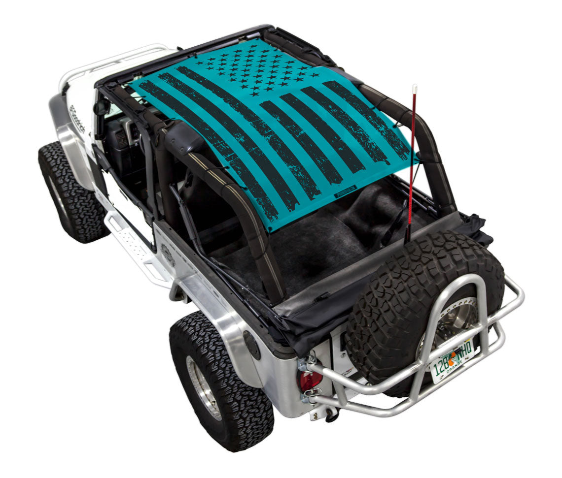 Jeep Wrangler LJ Sun Shade Stock Printed Shade Top (2004–2006)