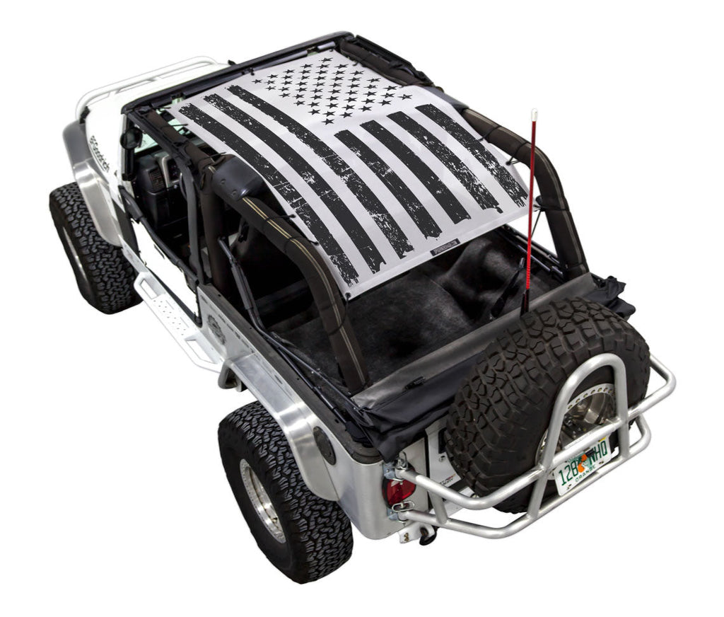 Jeep Wrangler LJ Sun Shade Stock Printed Shade Top (2004–2006)