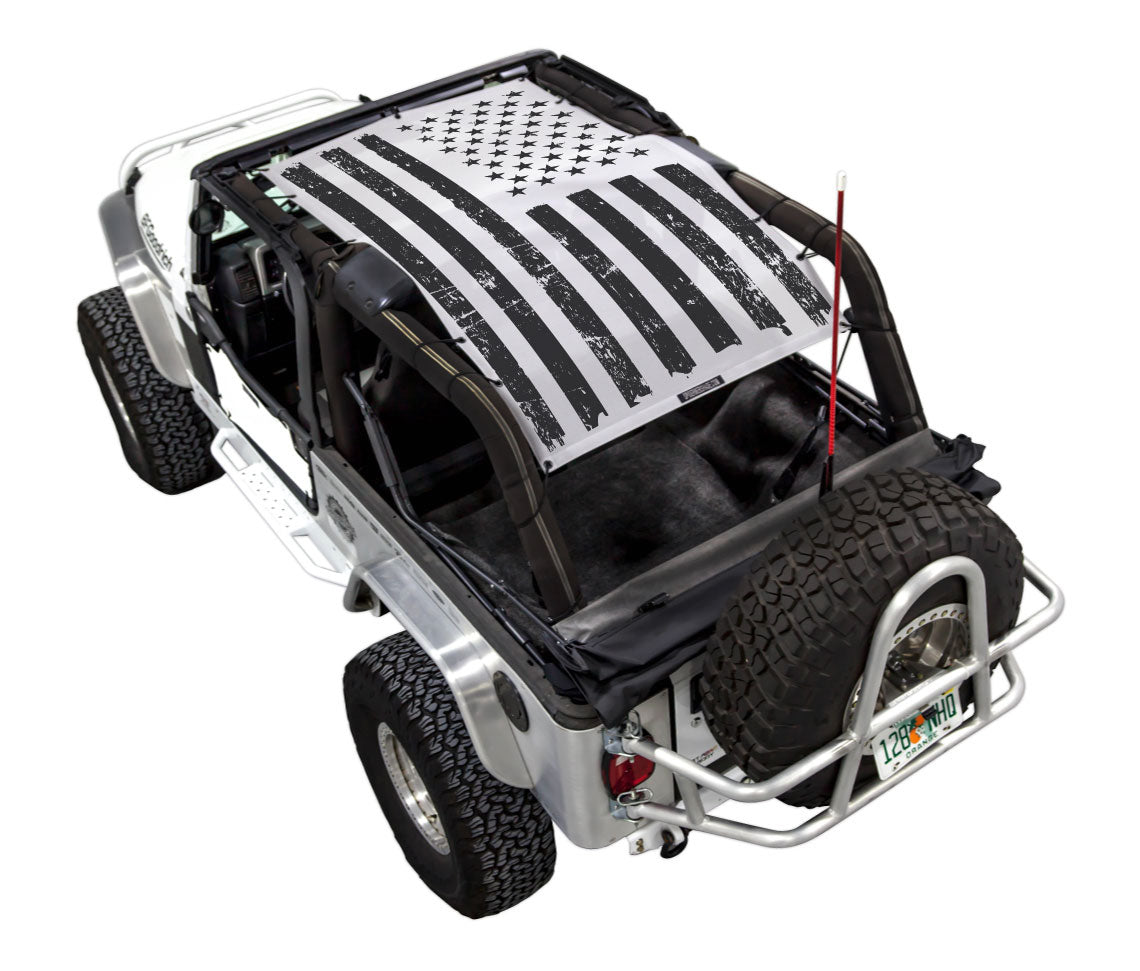 Jeep Wrangler LJ Sun Shade Stock Printed Shade Top (2004–2006)