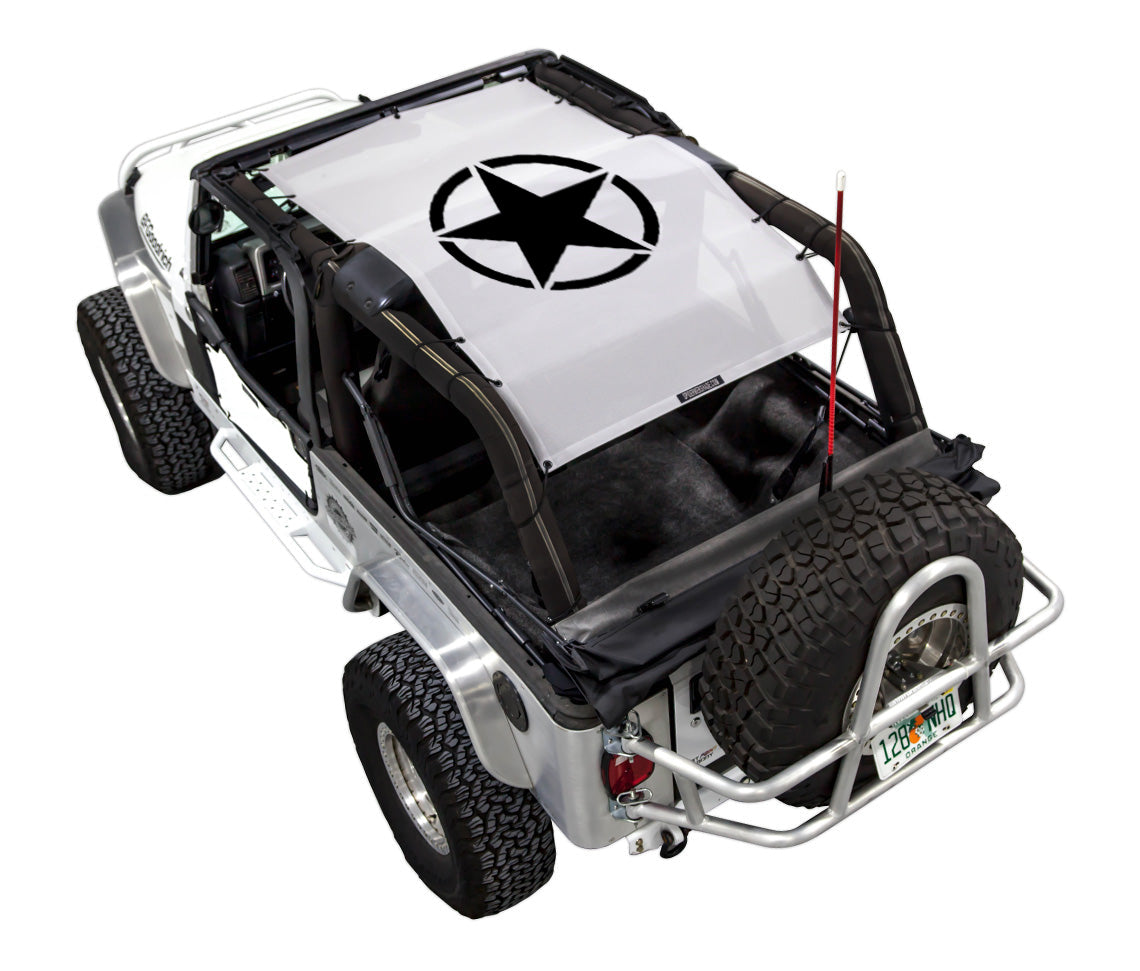 Jeep Wrangler LJ Sun Shade Stock Printed Shade Top (2004–2006)
