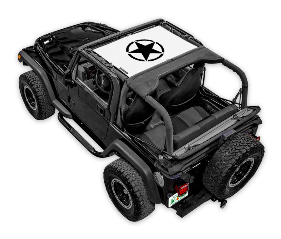 Jeep Wrangler TJ Sun Shade Stock Printed Shade Top (1997–2006)