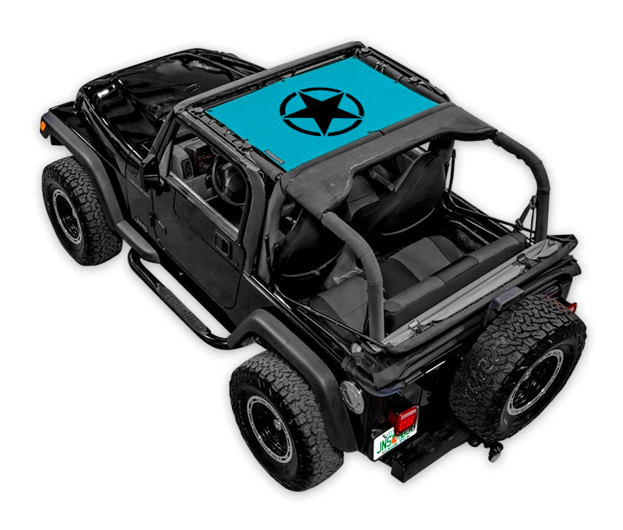 Jeep Wrangler TJ Sun Shade Stock Printed Shade Top (1997–2006)