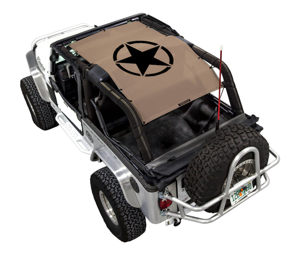 Jeep Wrangler LJ Sun Shade Stock Printed Shade Top (2004–2006)