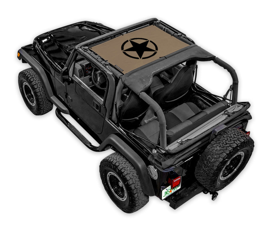 Jeep Wrangler TJ Sun Shade Stock Printed Shade Top (1997–2006)
