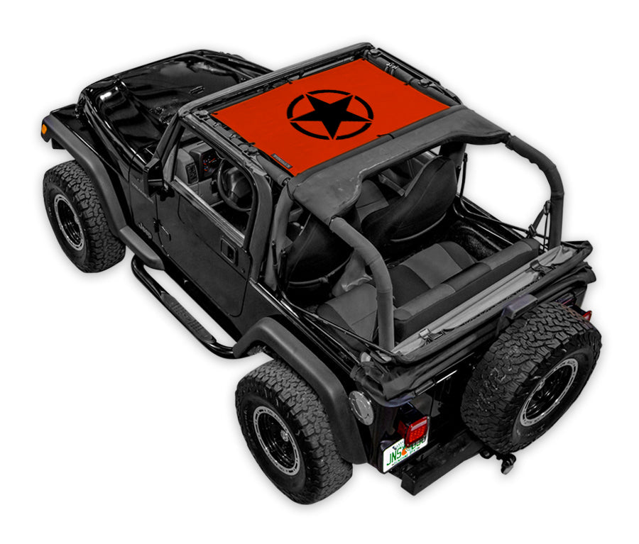 Jeep Wrangler TJ Sun Shade Stock Printed Shade Top (1997–2006)