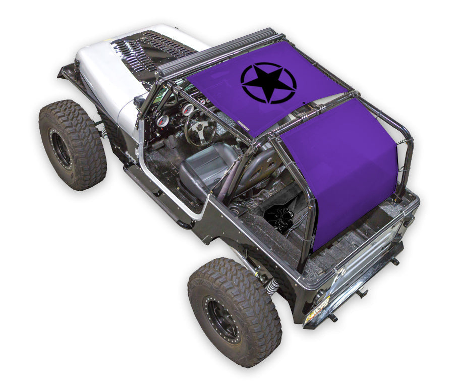 Jeep Wrangler YJ Sun Shade Stock Printed Shade Top (1987–1996)