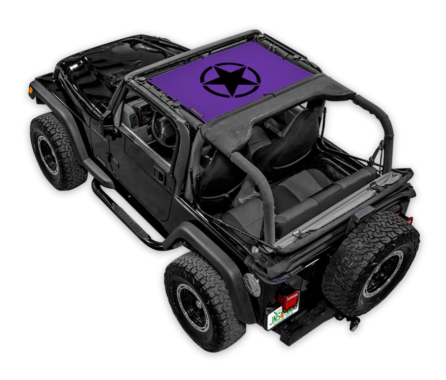 Jeep Wrangler TJ Sun Shade Stock Printed Shade Top (1997–2006)