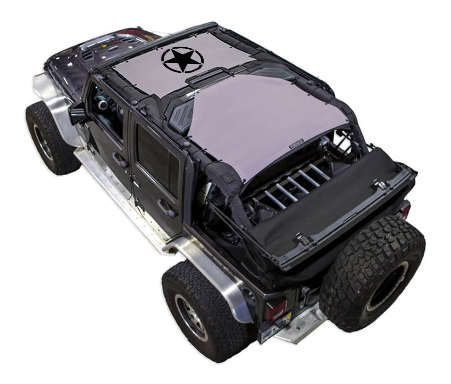 Jeep Wrangler JKU 4-Door Sun Shade Stock Printed Shade Top (2007–2017)