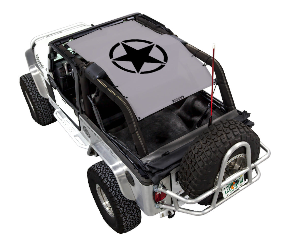Jeep Wrangler LJ Sun Shade Stock Printed Shade Top (2004–2006)