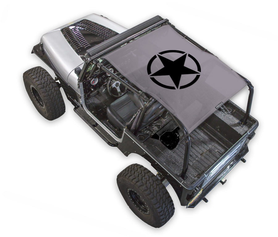 Jeep Wrangler YJ Sun Shade Stock Printed Shade Top (1987–1996)