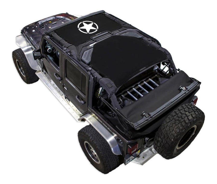 Jeep Wrangler JKU 4-Door Sun Shade Stock Printed Shade Top (2007–2017)