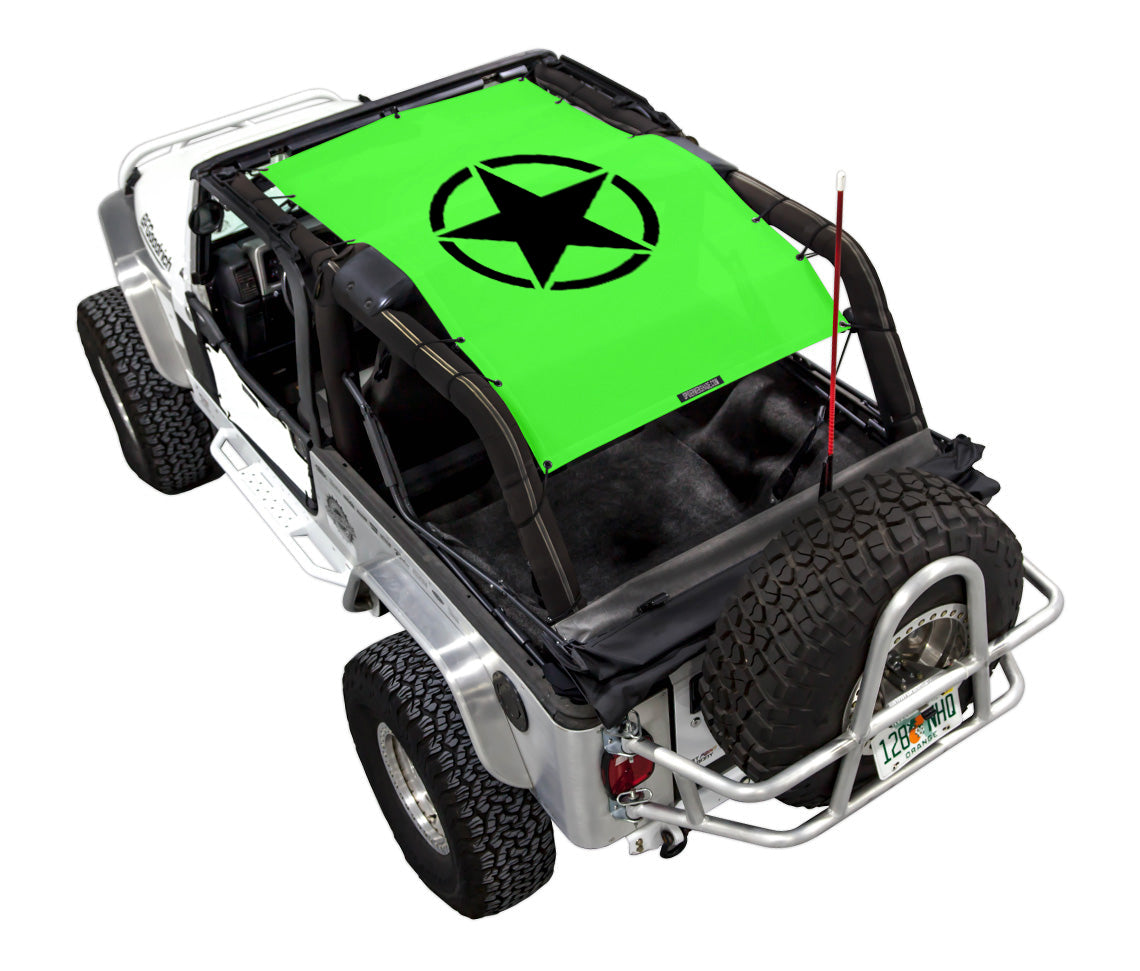 Jeep Wrangler LJ Sun Shade Stock Printed Shade Top (2004–2006)