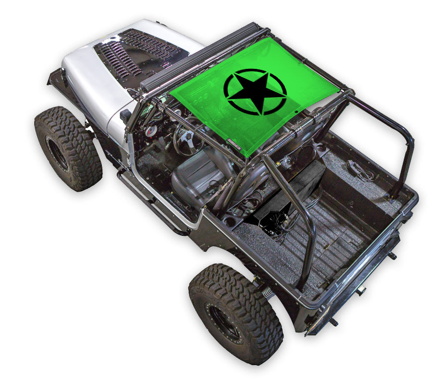 Jeep Wrangler YJ Sun Shade Stock Printed Shade Top (1987–1996)