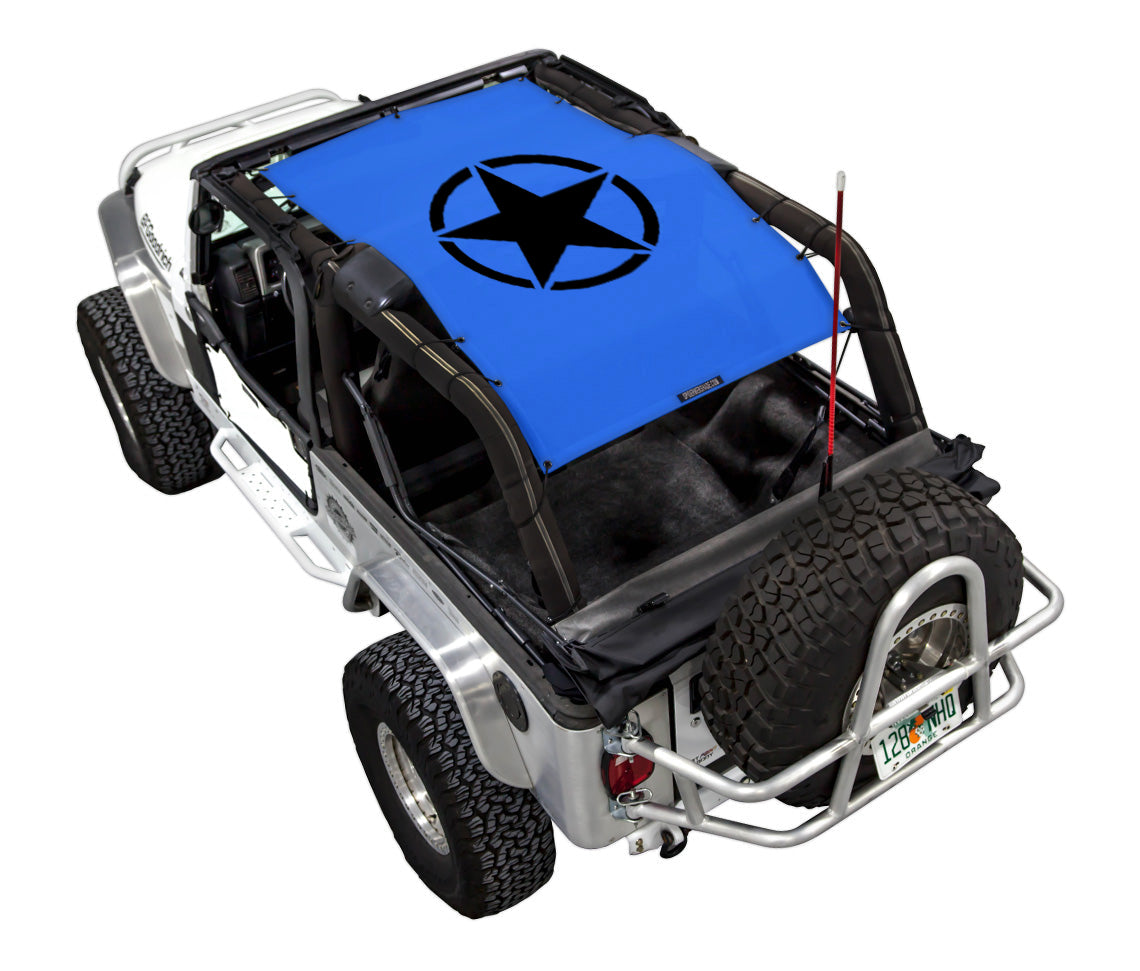Jeep Wrangler LJ Sun Shade Stock Printed Shade Top (2004–2006)