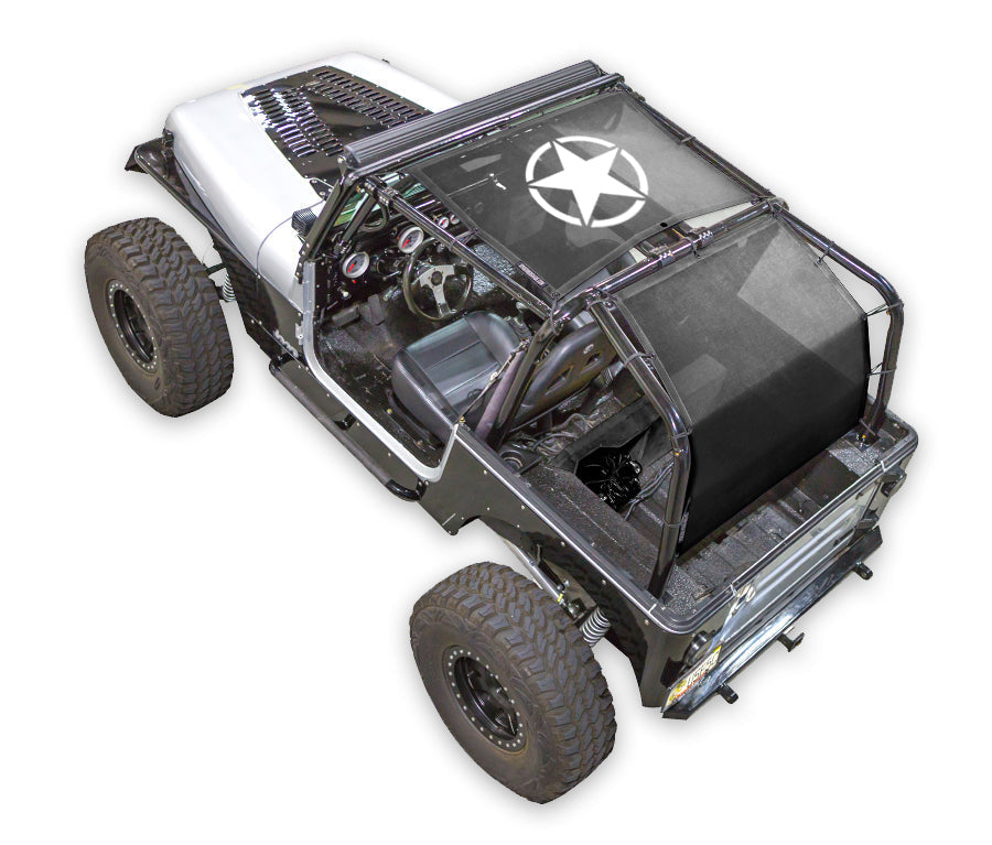 Jeep Wrangler YJ Sun Shade Stock Printed Shade Top (1987–1996)