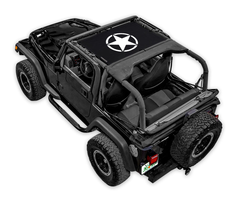Jeep Wrangler TJ Sun Shade Stock Printed Shade Top (1997–2006)
