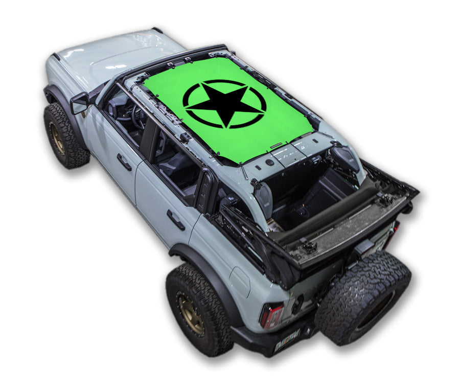 Ford Bronco Sun Shade Stock Printed Shade Top (2021–2026)