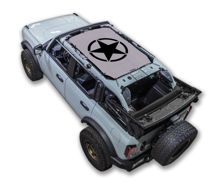 Ford Bronco Sun Shade Stock Printed Shade Top (2021–2026)