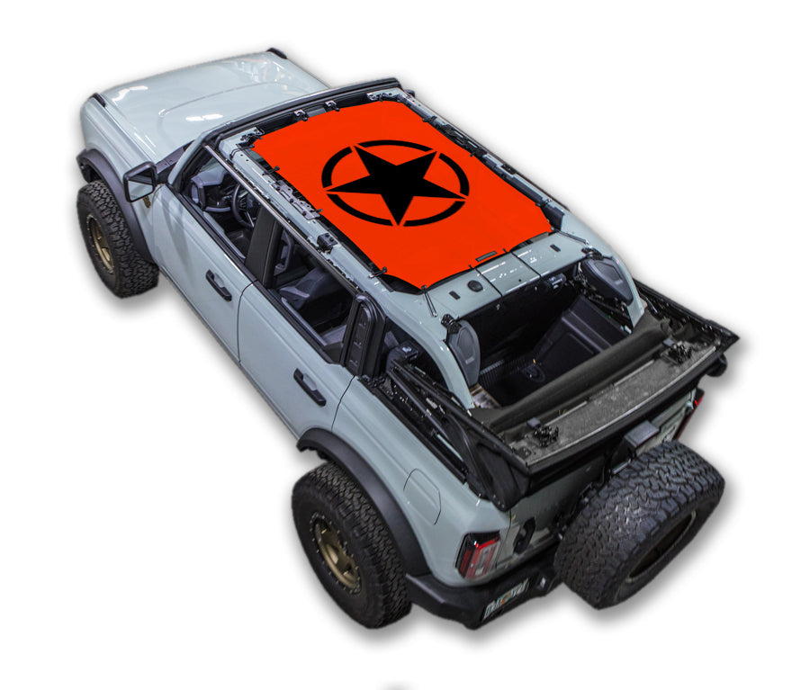 Ford Bronco Sun Shade Stock Printed Shade Top (2021–2026)