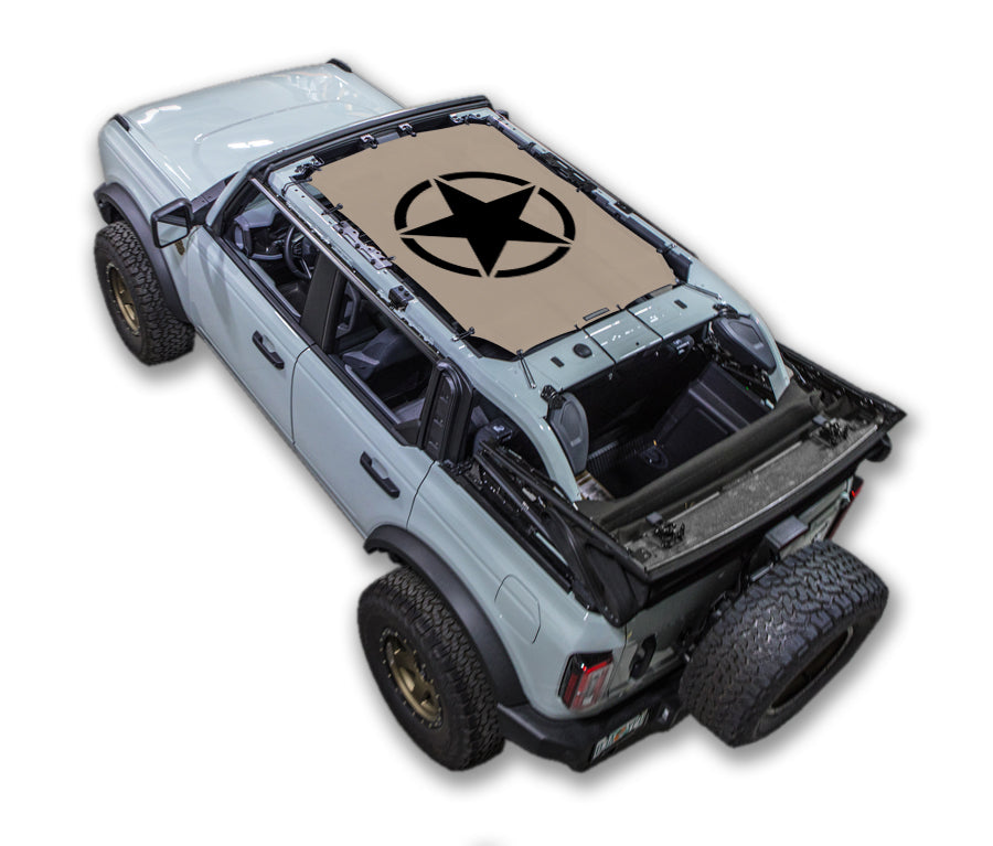 Ford Bronco Sun Shade Stock Printed Shade Top (2021–2026)
