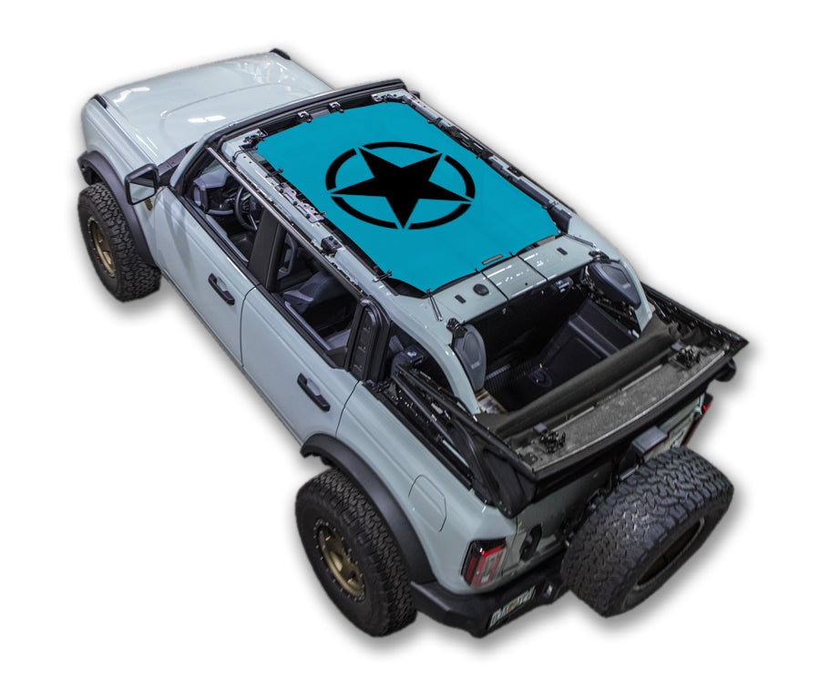 Ford Bronco Sun Shade Stock Printed Shade Top (2021–2026)