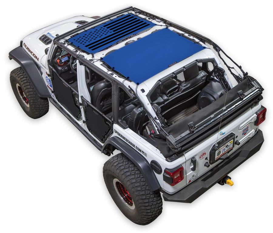 Jeep Wrangler JLU 4-Door Sun Shade Stock Printed Shade Top (2018–2026)