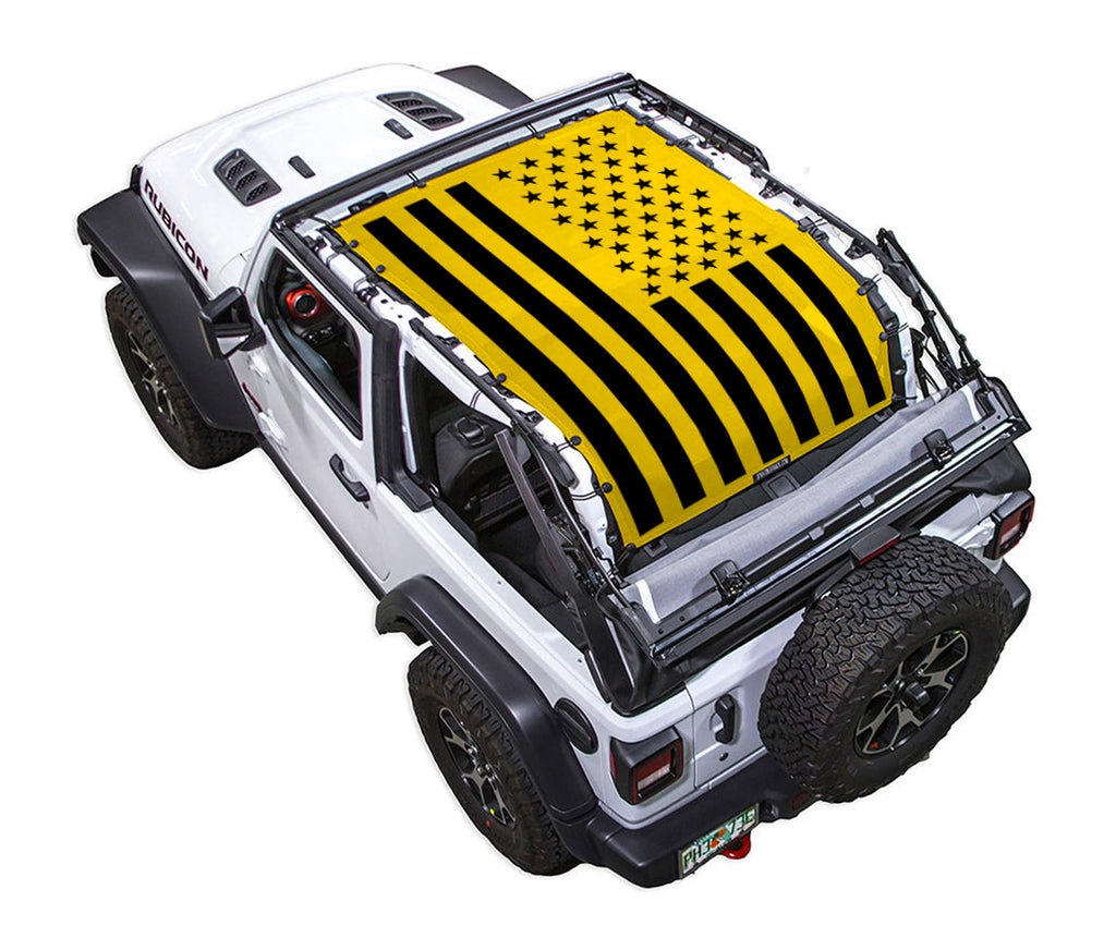 Jeep Wrangler JL 2-Door Sun Shade Stock Printed Shade Top (2018–2026)