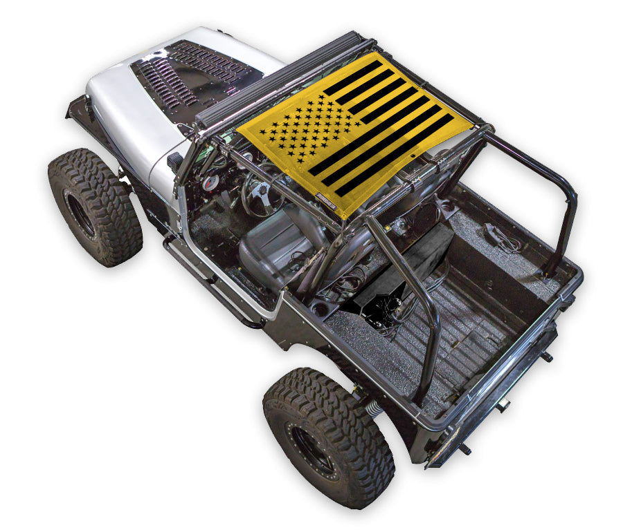 Jeep Wrangler YJ Sun Shade Stock Printed Shade Top (1987–1996)