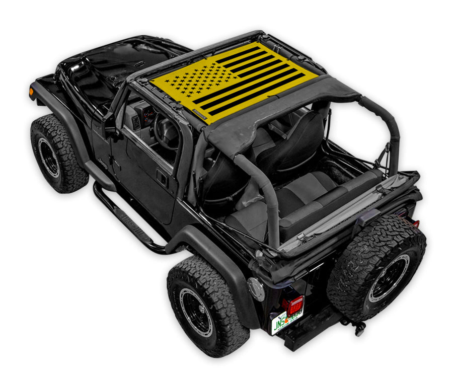 Jeep Wrangler TJ Sun Shade Stock Printed Shade Top (1997–2006)