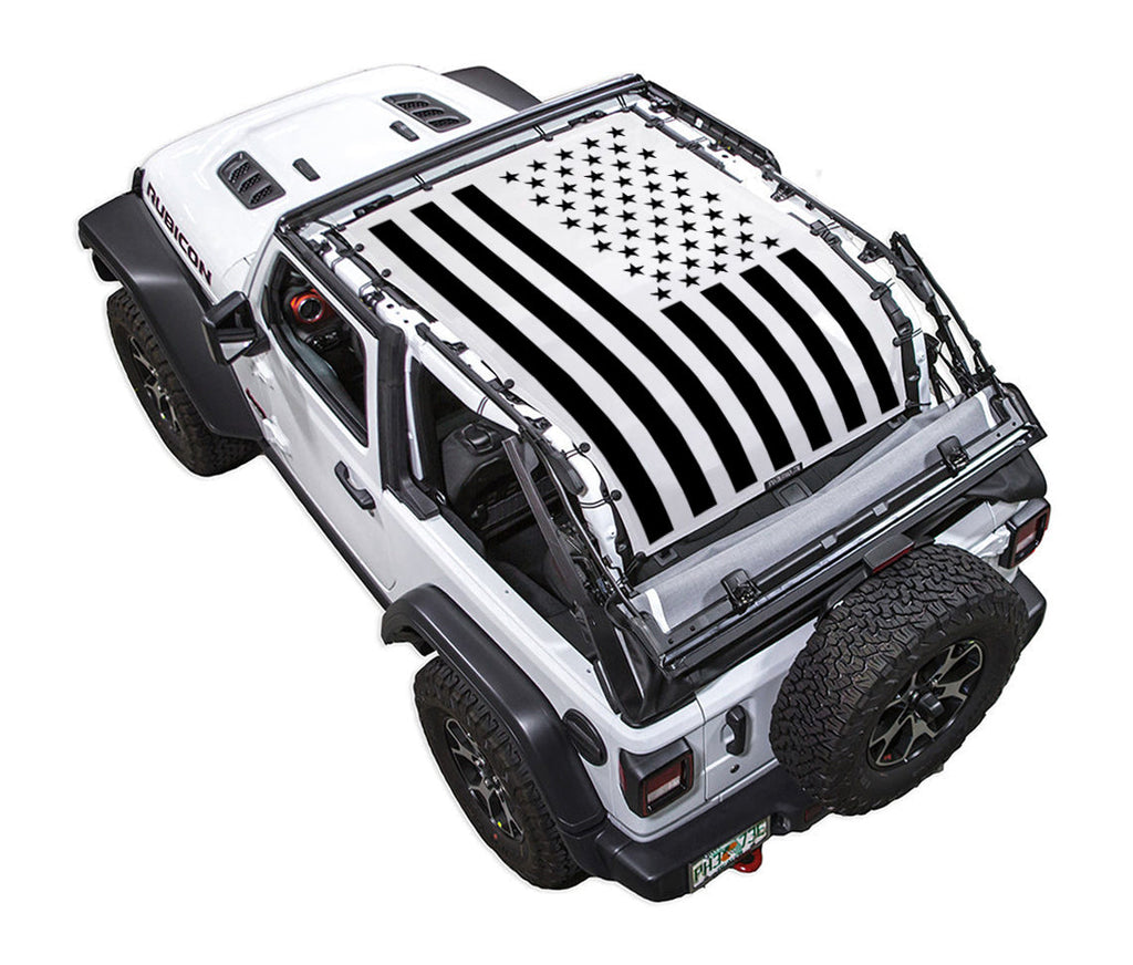 Jeep Wrangler JL 2-Door Sun Shade Stock Printed Shade Top (2018–2026)