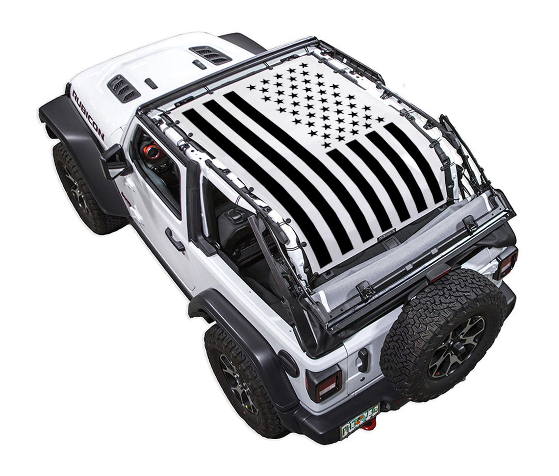 Jeep Wrangler JL 2-Door Sun Shade Stock Printed Shade Top (2018–2026)