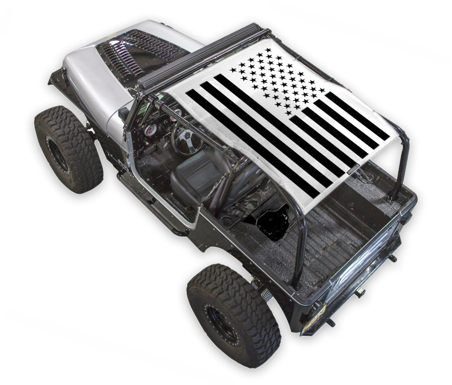 Jeep Wrangler YJ Sun Shade Stock Printed Shade Top (1987–1996)